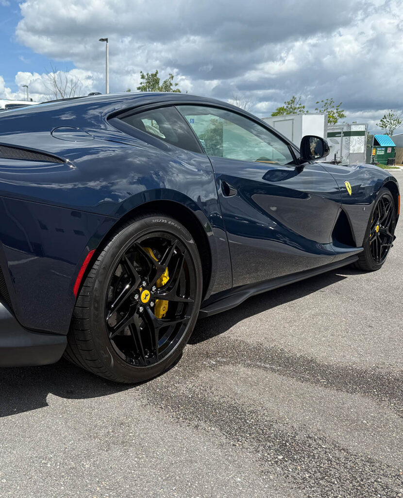window film installed on Ferarri