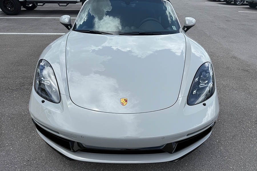 Porsche following ceramic coating